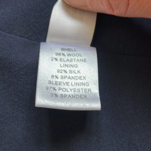 diane Von Furstenberg Long Wool Blend Double Ante Blazer Size 2 - Picture 8 of 12